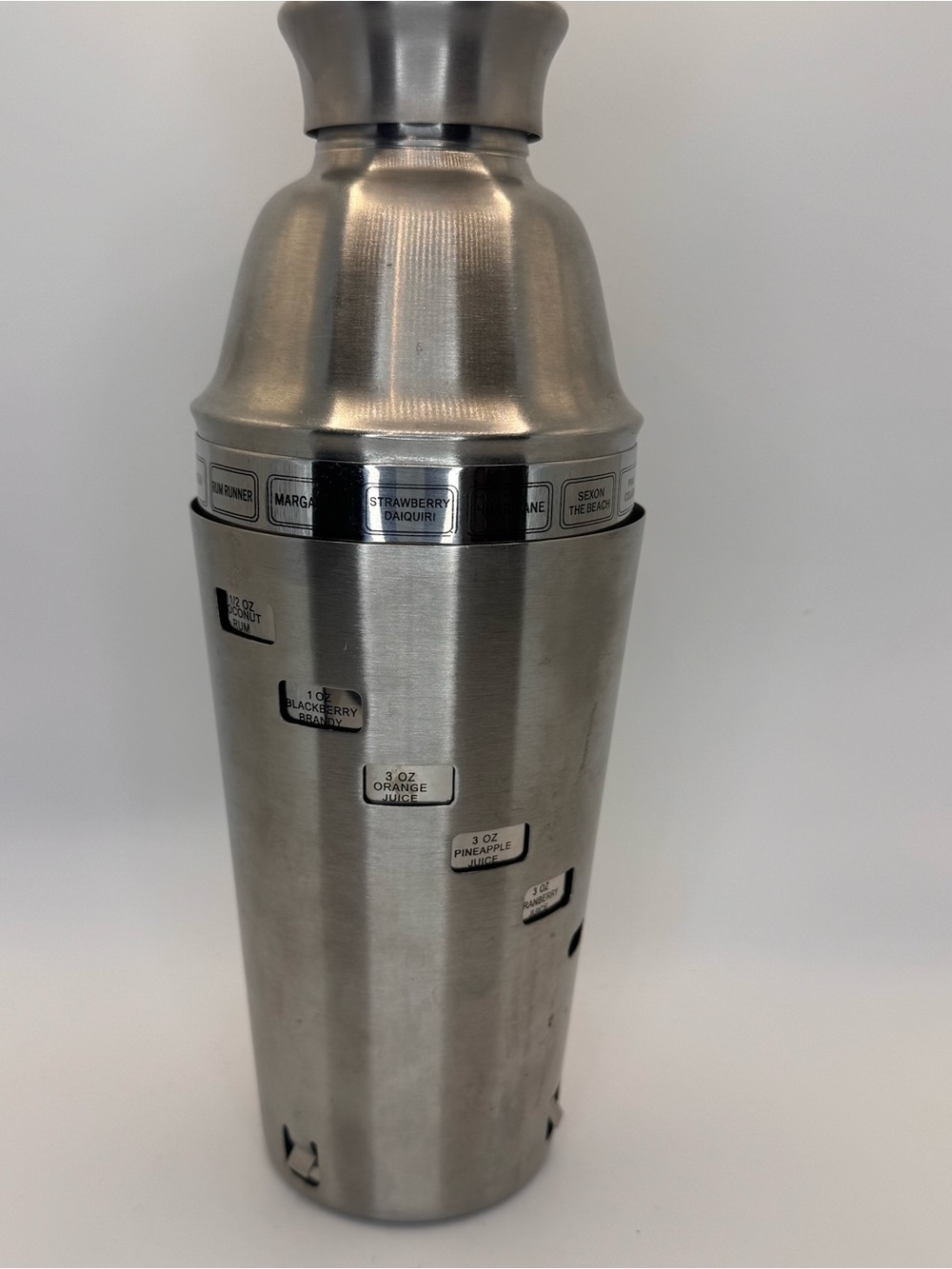 Stainless Steel Cocktail Shaker - Silver - Picture 2 of 6